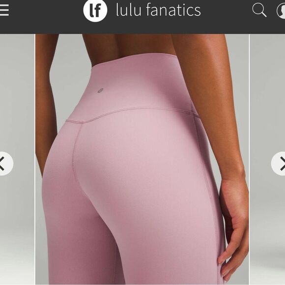 Lululemon Align High-Rise Pant 25" Sz 8 Rose Blush 8032 - Picture 1 of 7